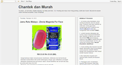 Desktop Screenshot of chantekdanmurah.blogspot.com