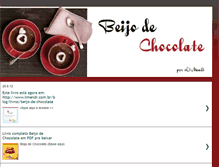 Tablet Screenshot of livrobeijodechocolate.blogspot.com