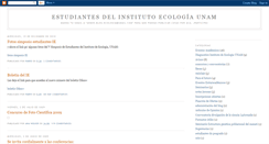 Desktop Screenshot of ecologiaunam.blogspot.com