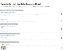 Tablet Screenshot of ecologiaunam.blogspot.com