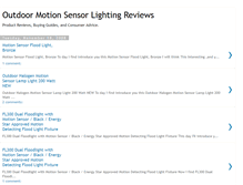Tablet Screenshot of outdoormotionsensorlightingreviews.blogspot.com