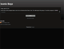 Tablet Screenshot of iconicboyz.blogspot.com