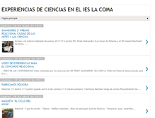 Tablet Screenshot of cienciaslacoma.blogspot.com