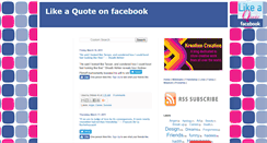 Desktop Screenshot of likeaquote.blogspot.com