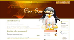 Desktop Screenshot of geekscripting.blogspot.com