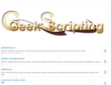 Tablet Screenshot of geekscripting.blogspot.com