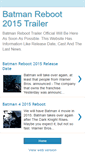 Mobile Screenshot of batman-reboot-2015-trailer.blogspot.com