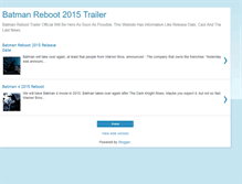 Tablet Screenshot of batman-reboot-2015-trailer.blogspot.com