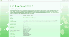 Desktop Screenshot of gogreenatnpl.blogspot.com