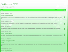 Tablet Screenshot of gogreenatnpl.blogspot.com