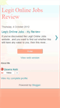 Mobile Screenshot of legitonlinejobsreviewv.blogspot.com