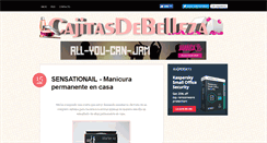 Desktop Screenshot of cajitasdebelleza.blogspot.com