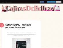 Tablet Screenshot of cajitasdebelleza.blogspot.com