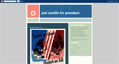 Desktop Screenshot of joelforpresident.blogspot.com