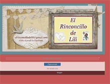 Tablet Screenshot of elrinconcillodelili.blogspot.com