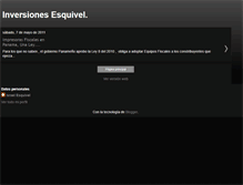 Tablet Screenshot of inversionesesquivel.blogspot.com