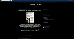 Desktop Screenshot of onppchiapas.blogspot.com