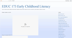 Desktop Screenshot of eceliteracy.blogspot.com