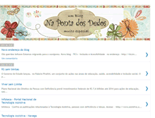 Tablet Screenshot of na-ponta-dos-dedos.blogspot.com