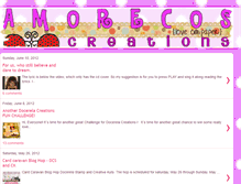 Tablet Screenshot of amorecoscreations.blogspot.com