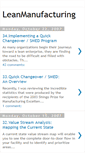 Mobile Screenshot of leanmanufacturingtips.blogspot.com