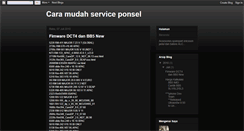 Desktop Screenshot of caramudahserviceponsel.blogspot.com