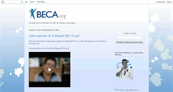 Desktop Screenshot of beca-esp.blogspot.com