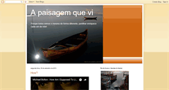 Desktop Screenshot of apaisagemquevi.blogspot.com