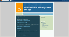 Desktop Screenshot of moshimonstermoshligcheatsandtips.blogspot.com