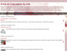 Tablet Screenshot of entreaslinguagensdaarte.blogspot.com