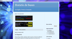 Desktop Screenshot of horariodebuses.blogspot.com