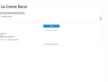 Tablet Screenshot of lacremedecor.blogspot.com