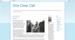 Desktop Screenshot of oneclearcall.blogspot.com