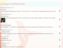 Tablet Screenshot of knittingwithcrystalpalaceyarns.blogspot.com