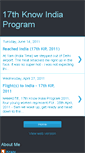 Mobile Screenshot of 17thknowindiaprogram.blogspot.com