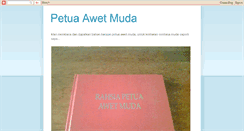 Desktop Screenshot of petua-awet-muda.blogspot.com