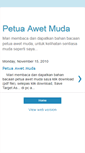 Mobile Screenshot of petua-awet-muda.blogspot.com