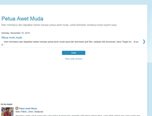 Tablet Screenshot of petua-awet-muda.blogspot.com