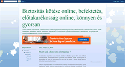 Desktop Screenshot of online-biztositas.blogspot.com