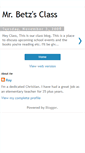 Mobile Screenshot of mrbetzsclass.blogspot.com