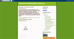 Desktop Screenshot of metodos-pensamiento-cririco.blogspot.com