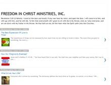 Tablet Screenshot of freedominchristministries.blogspot.com