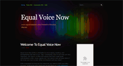 Desktop Screenshot of equalvoicenow.blogspot.com