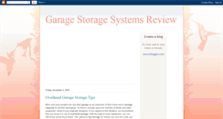 Desktop Screenshot of garagestoragesystemsreview.blogspot.com