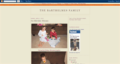 Desktop Screenshot of barthelmesfamily.blogspot.com