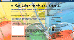 Desktop Screenshot of ofantasticomundodasciencias.blogspot.com