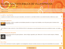 Tablet Screenshot of iglesiabautistabiblicadevillahermosa.blogspot.com