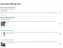 Tablet Screenshot of mountainbikeinfo.blogspot.com