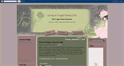 Desktop Screenshot of livingafrugalfamilylife.blogspot.com