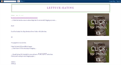 Desktop Screenshot of lettuce-eating.blogspot.com